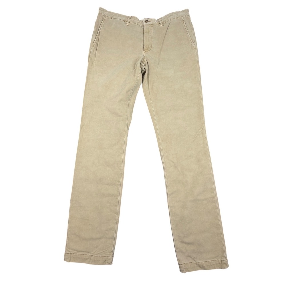 Polo Ralph Lauren Chino Pants Mens 34x32 Tan Stretch Slim Fit Cotton Twill